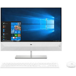HP Pavilion 24-xa0001nk Intel® Core™ i5 i5-8400T 60,5 cm (23.8") 1920 x 1080 pixels Écran tactile 8 Go DDR4-SDRAM 1 To HDD PC All-in-One NVIDIA® GeForce® MX130 Windows 10 Home Wi-Fi 5 (802.11ac) Blanc