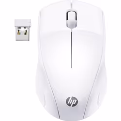 HP Souris sans fil 220 (Blanc neige), Optique, RF sans fil, Blanc