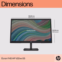 HP V22ve G5 écran plat de PC 21.5" Full HD LCD Noir - Vue supplémentaire 9