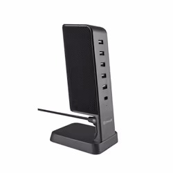 Hub De Charge MUVIT - Puissance: 30 Watts - Ports: 5x ports USB-A / 1x port USB-C - possible de charger jusqu'à 6 appareils s ...