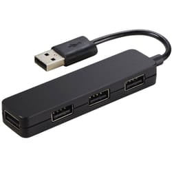 Hub Hama USB-2.0"Slim", alimenté par bus -Noir