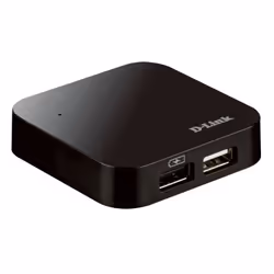 Hub USB 4 Ports DUB-H4 - Interface USB 2.0 - Avec Alimentation Externe - Taille de poche et léger - Fonctionne avec PC et MAC