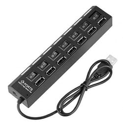 Hub USB 7 Ports USB 2.0 avec Interrupteur