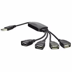 Hub USB AKYGA AK-AD-13 4 Ports USB 2.0 - Noir