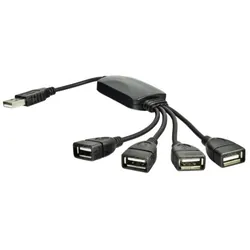 Akyga AK-AD-13 hub & concentrateur USB 2.0 Noir