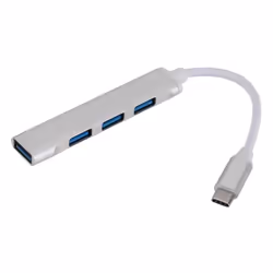 Hub USB C-809 - Interface: USB Type C - Nombre de ports USB: 4 USB 3.0 - Taux de Transmission: 5 Gbp - Design mini portable ...