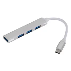 Hub USB Type C C-809 4 Ports - Blanc