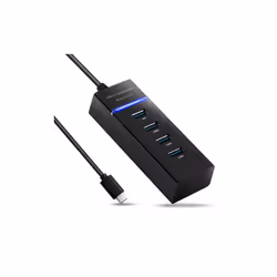 Hub S-link USB Type C Vers 4x Ports USB 3.0 - Vitesse de transfert de données Jusqu'à 5 Gbps - Longueur 30cm