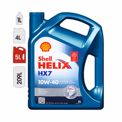 Huile Moteur SHELL Helix HX7 10W40 - 5L