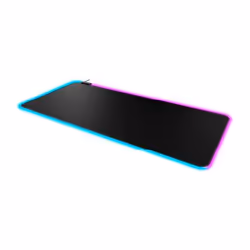 HyperX Pulsefire Mat RGB, Noir, Monochromatique, Vêtement, Caoutchouc, Multicolore, Base antidérapante, Tapis de souris de je ...