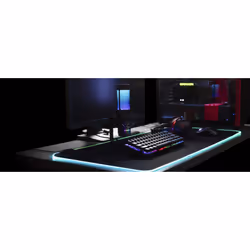 HyperX Pulsefire Mat RGB Tapis de souris de jeu Noir