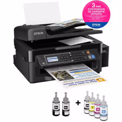 Imprimante multifonction couleur 4 en 1 à réservoir intégré Epson L565 - Wi-Fi, USB, Ethernet - Impression couleur, copie, nu ...