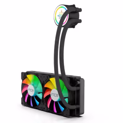 Inca ISS-02XN système de refroidissement d'ordinateur Boitier PC Kit de refroidissement du liquide 12 cm Noir - Vue supplémentaire 5