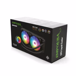 Inca ISS-02XN système de refroidissement d'ordinateur Boitier PC Kit de refroidissement du liquide 12 cm Noir - Vue supplémentaire 8