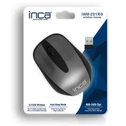 Inca Maus IWM-201RG Nano-USB Wireless 1600 DPI GR/SW retail - Maus