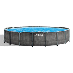 Intex 26744NP piscine hors sol Rond 24311 L Bleu, Gris
