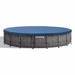 Intex 26744NP piscine hors sol Rond 24311 L Bleu, Gris