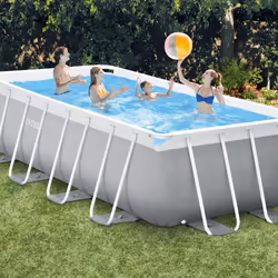 Intex 26792 piscine hors sol Rectangle 10874 L Gris - Vue supplémentaire 2