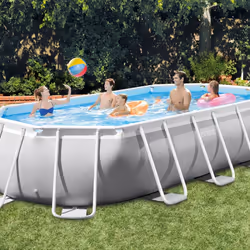 Intex 26796 piscine hors sol Oval 13365 L Gris - Vue supplémentaire 3