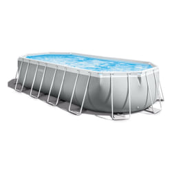 Intex 26798NP piscine hors sol Oval 18202 L Bleu, Gris
