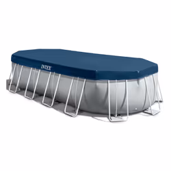 Intex 26798NP piscine hors sol Oval 18202 L Bleu, Gris