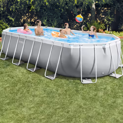 Intex 26798NP piscine hors sol Oval 18202 L Bleu, Gris - Vue supplémentaire 4