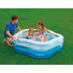 Intex 56495, Piscine gonflable, Bleu, Blanc