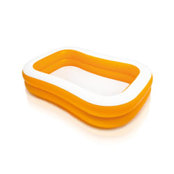 Intex 57181NP piscine hors sol Piscine gonflable Rectangle 518,6 L Orange, Blanc