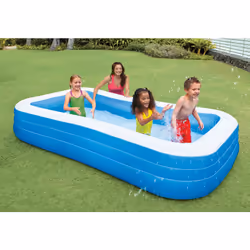 Intex 58484NP piscine hors sol Piscine gonflable Rectangle Bleu, Blanc