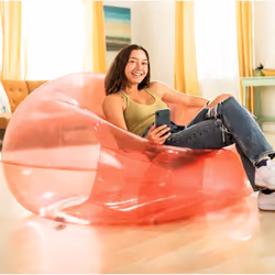 Intex 66501NP fauteuil gonflable Assise unique Rose, Transparent - Vue supplémentaire 3