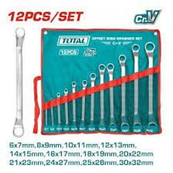Jeu de clés polygonales TOTAL THT1024121 – 12 pièces