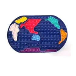 Jouet Anti Stress Pop It carte géographique - Multicolore