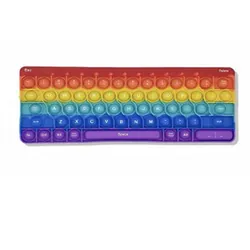 Jouet Anti Stress Pop It forme clavier - Multicolore