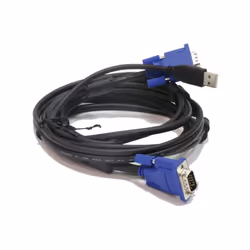 Kit de câbles pour switch DKVM-CU - Combinaison de clavier (PS2) : Vidéo (DB-15) / USB (Type A type B) - Longueur 1.8m