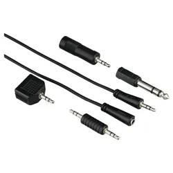 Kit De Connexion Jack HAMA 122330 2.5M - Noir