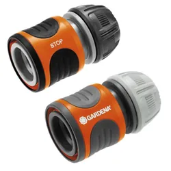 Gardena 18279-20 raccord des tuyaux d'eau Connecteur de tuyau Gris, Orange 2 pièce(s)