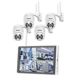 Kit de Surveillance Jortan 4 Caméras Externes 2MP Avec Ecran