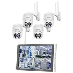 Kit de Surveillance Jortan 4 Caméras Externes 2MP Avec Ecran