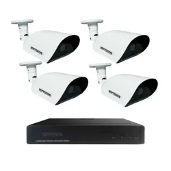 Kit De Surveillance MIPVISION DVR AHD 4 Canaux + 4 Caméras Externes 5MP