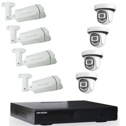 Kit de Surveillance MIPVISION XDVR + 4 Caméras Externes + 4 Caméras Internes 5MP