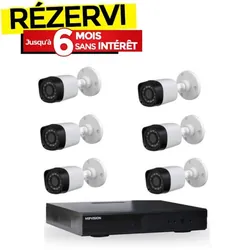Kit de Surveillance MIPVISION XDVR + 6 Caméras Externes 2MP