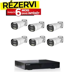 Kit de Surveillance MIPVISION XDVR + 6 Caméras Externes 5MP