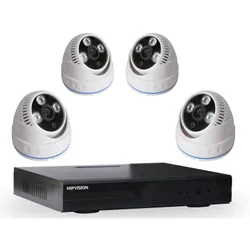Kit DVR AHD 4 canaux + 4 Caméras MIPVISION Internes 2MP