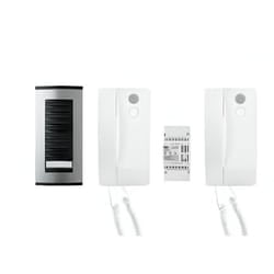 Kit interphone Came 2 Poste Sys 200 avec Plaque de Rue - Blanc