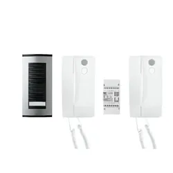 Kit interphone Came 2 Poste Sys 200 avec Plaque de Rue - Blanc