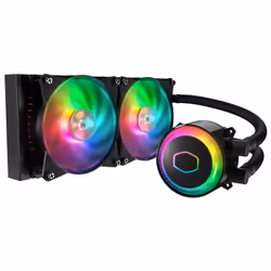 Réf: ML240R - Marque Cooler Master, modèle MLX-D12M-A20PC-R1, Radiateur 420mm: Pompe RGB adressable à double chambre et à pr ...