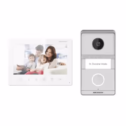 Kit Vidéophone HIKVISION DS-KIS101-P - Écran TFT non tactile de 7 pouces - 6 boutons tactiles - Resolution : 1024 × 600 - Res ...