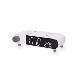 Ksix BXCQI15B réveille-matin Réveil numérique Blanc