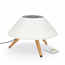 Ksix BXCQILAMP02, Intérieure, Secteur, USB, Recharge sans fil, Blanc