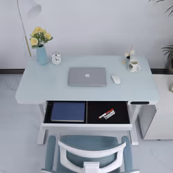 Ksix BXDESK00 bureau d'ordinateur Blanc - Vue supplémentaire 3